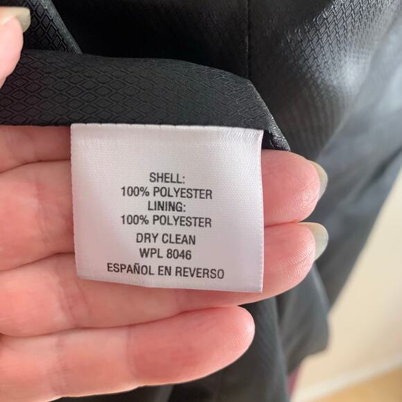 INC International Concepts Size XL Regular Fit Sport Coat Blazer Jacket Burgundy - Picture 8 of 8